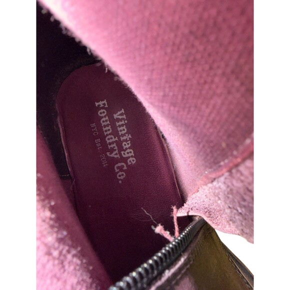 Vintage Foundry Co. Sadelle Burgundy Leather Tall Boots $250 Size EU 41, US 10 - Picture 6 of 9